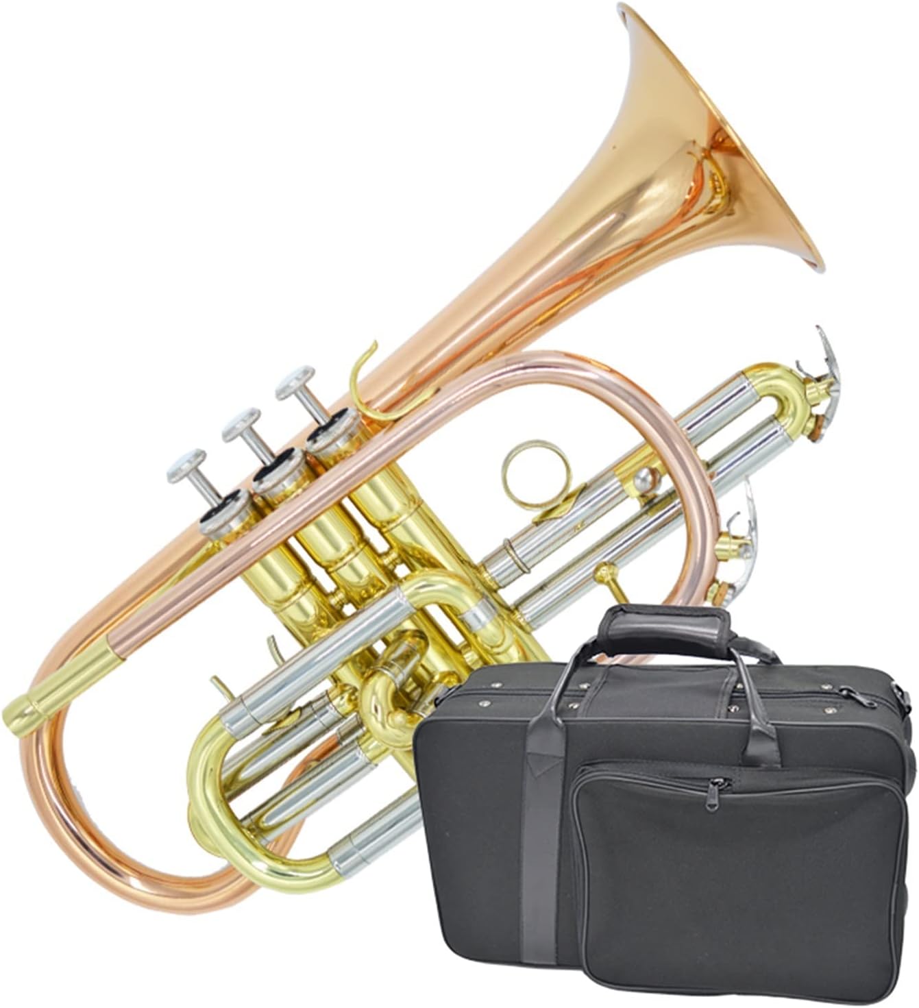 KESHUO B-Flat Cornet Musical Instrument Phosphor Bronze Material Beginner Grade Test Professional Playing Band Trumpets