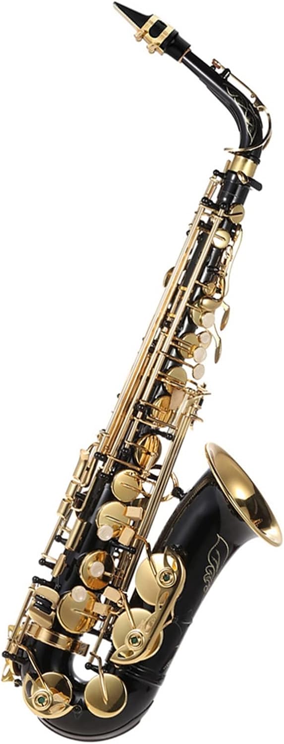 EB Alto Saxophone Brass Lacquered Gold E Flat 82Z Key Type Woodwind Instrument Beginner Saxophone