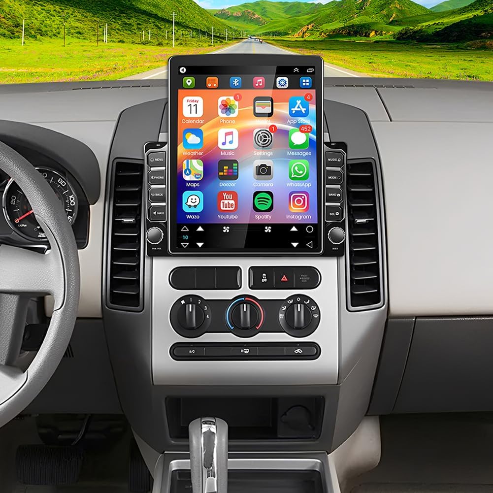 2+64G Double Din Car Stereo Radio for Ford Edge 2007-2010 Android 9.7 inch Touch Screen Head Unit Car Stereo w/Wireless Carplay Android Auto Support GPS Bluetooth WiFi FM RDS DSP Backup Camera