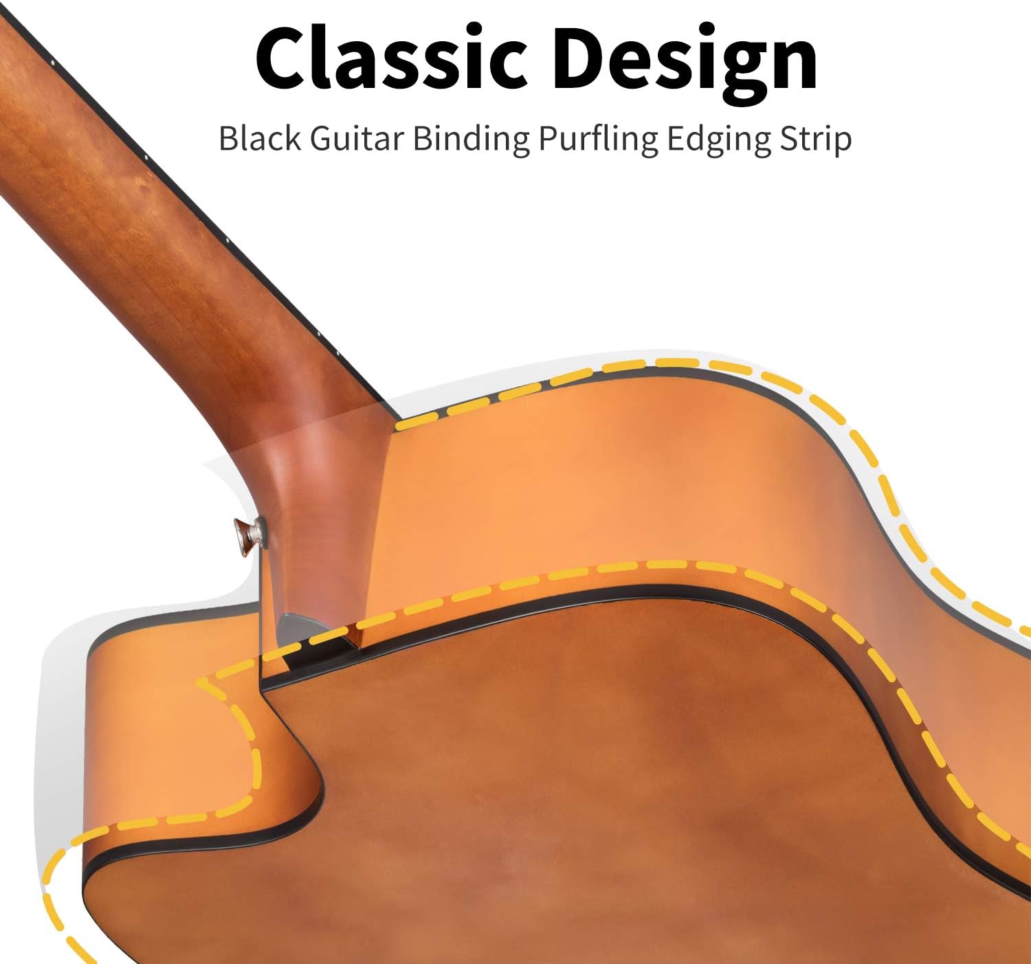 Donner Acoustic Guitar Kit for Beginners Adult Teen - Starter Kit, Full Size 41'' Cutaway Acustica Guitarra Bundle with Free Online Lesson,Gig Bag, Strap, Tuner, Capo, String, Natural, DAD-140C