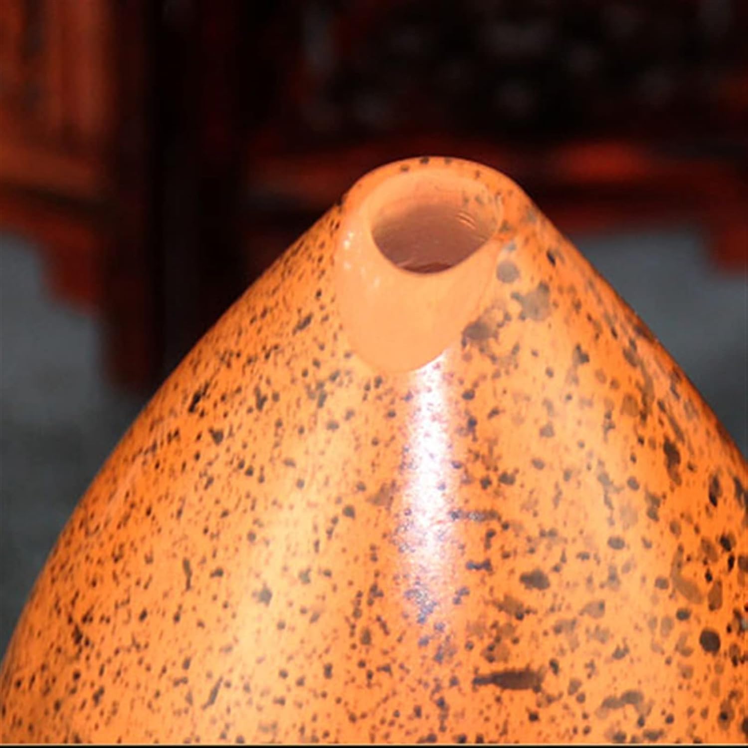 10-Hole Red Pottery Xun Professional Xun Double-Cavity Pen Holder F/G Tone Pottery Xun Beginners Wind Instruments Children Ocarina (Color : F)