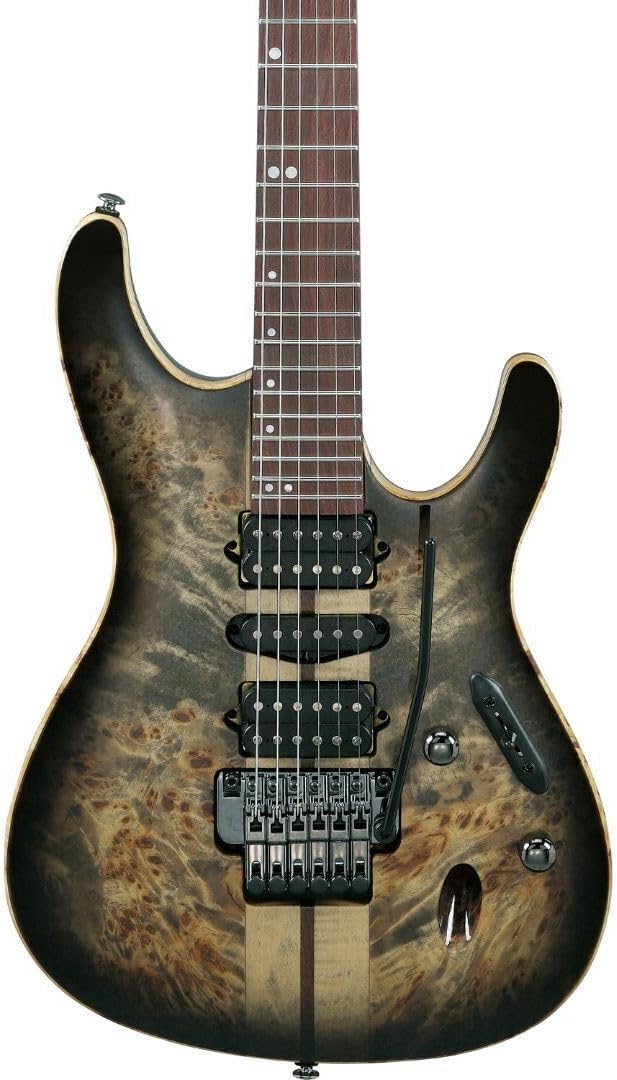 Ibanez Premium S1070PBZ Electric Guitar - Charcoal Black Burst