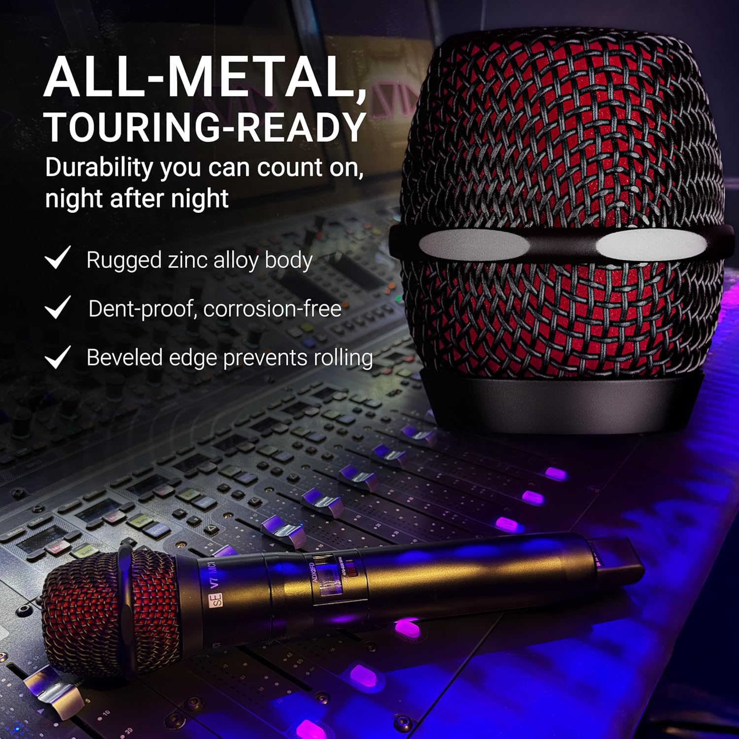 SE ELECTRONICS V7 MC1 Wireless Microphone Capsule - Compatible with Shure Wireless Transmitters - Professional Dynamic Microphone for Singing, Speech & Music Studio Recording (Grey)