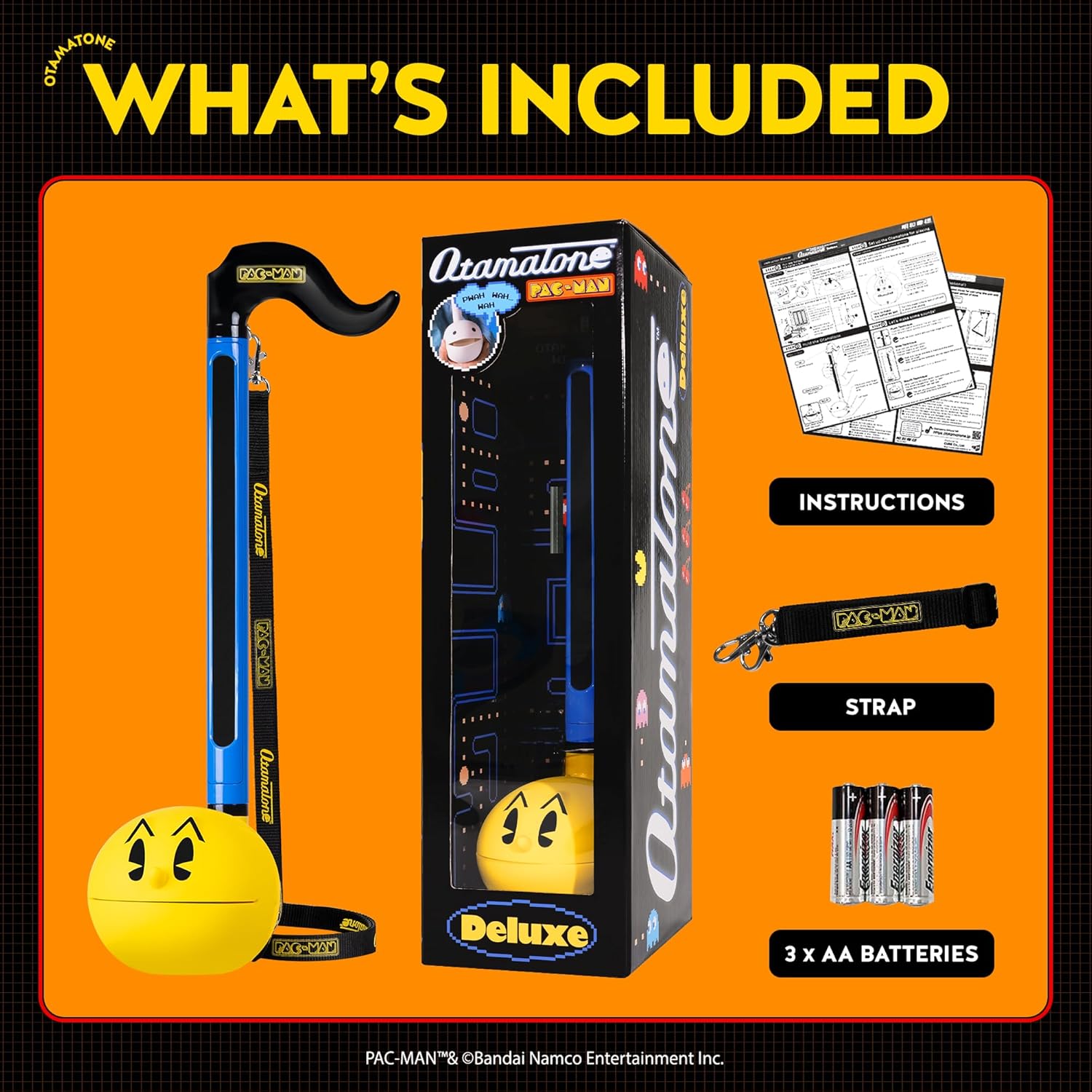 Otamatone Deluxe PAC-Man Electronic Musical Instrument for Adults Portable Synthesizer Digital Electric Music from Japan by Maywa Denki Cool Stuff Gifts [English Instructions]
