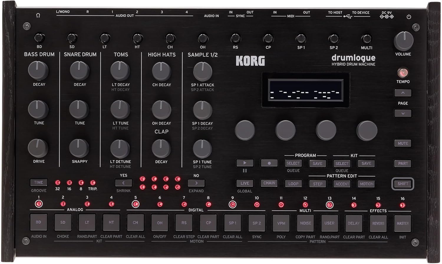 KORG drumlogue Hybrid Drum Machine (DRUMLOGUE)