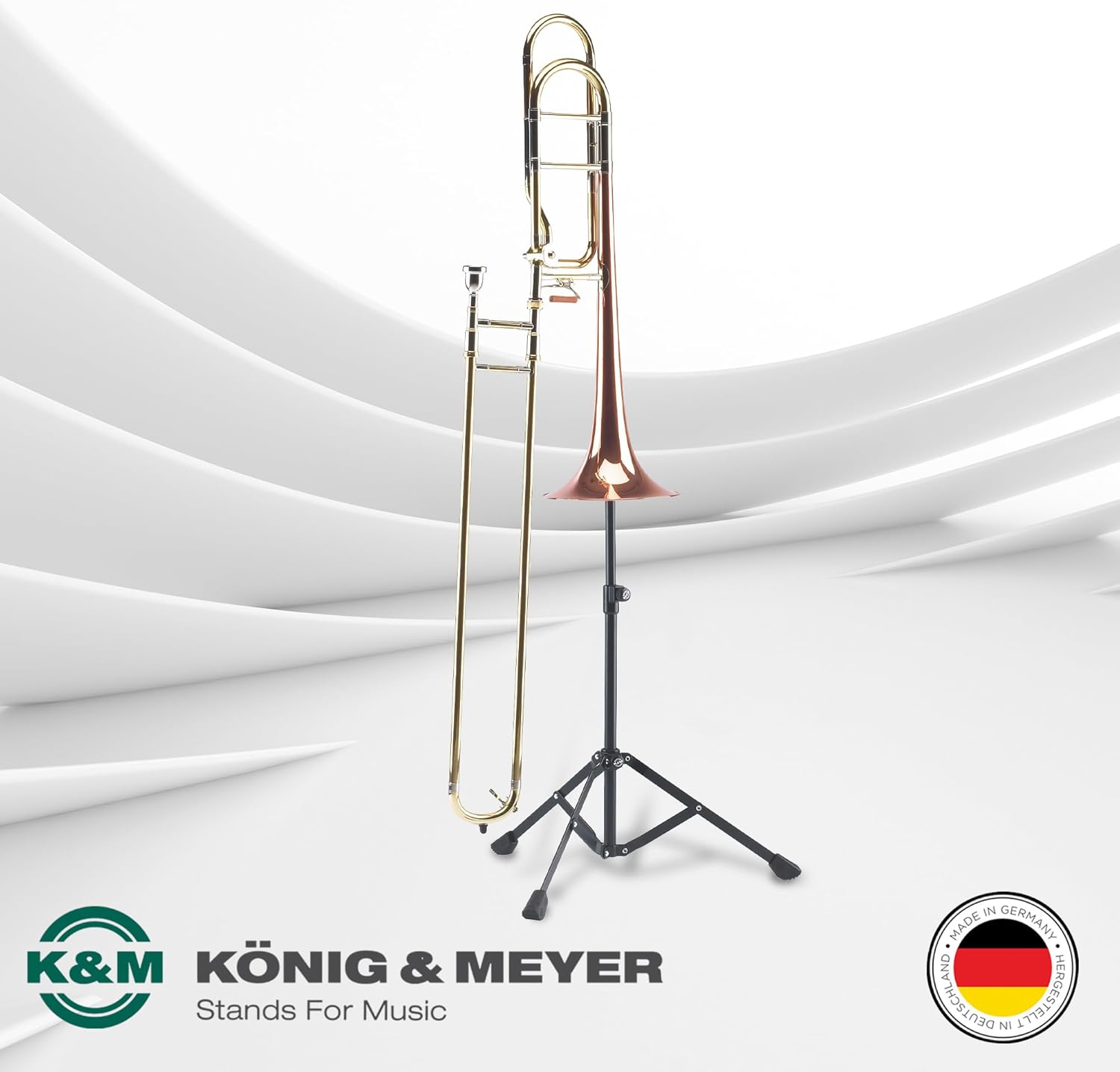 K&M Stands - Black Trombone Stand 14990.000.55