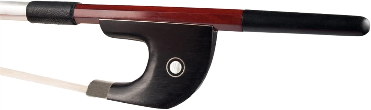 TSTS Contrabass Bow Brazilwood Bow Octagonal Stick Ebony Frog Paris Eye Inlay Upright Bass Bow Full Size Violin Bow