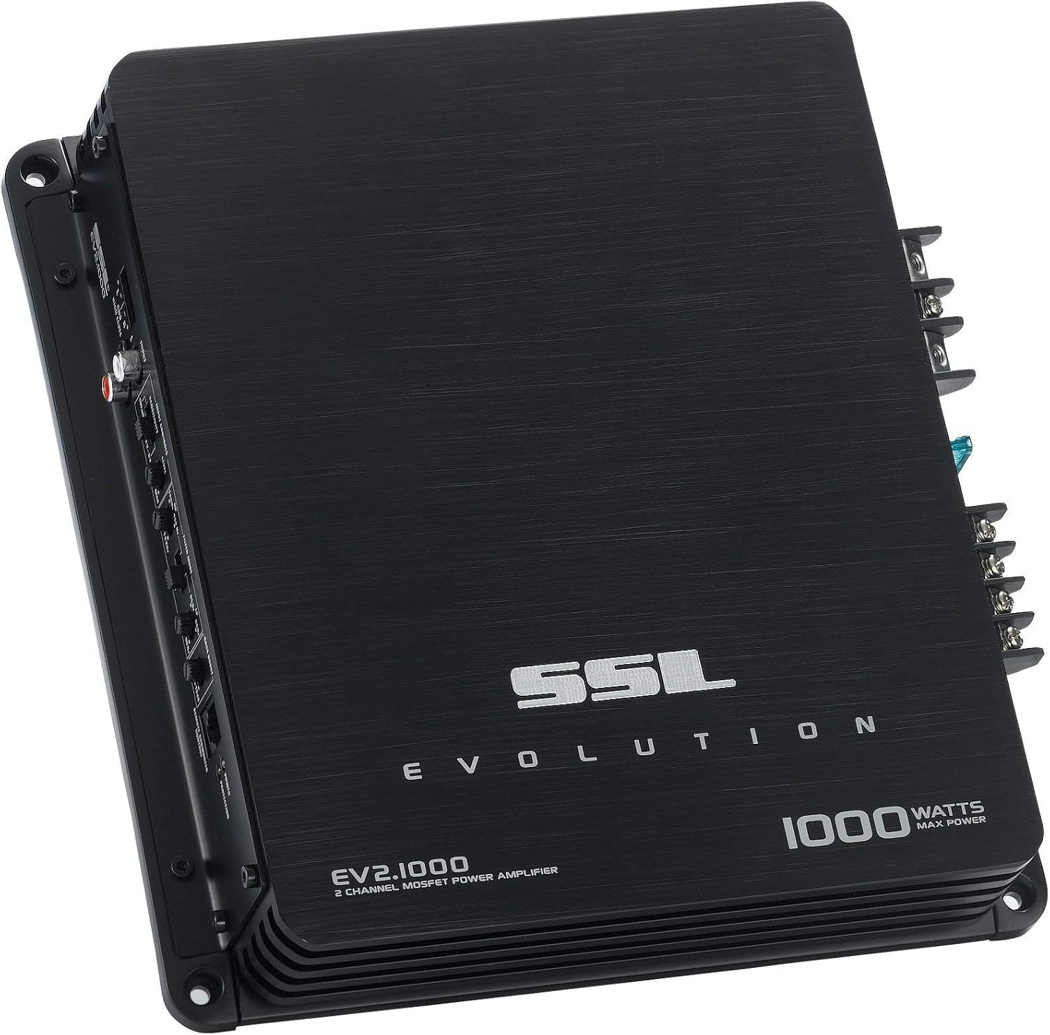 Sound Storm Laboratories EV2.1000 2 Channel Car Audio Amplifier - 1000 High Output, High/Low Level Inputs, Hook Up to Subwoofer for Bass