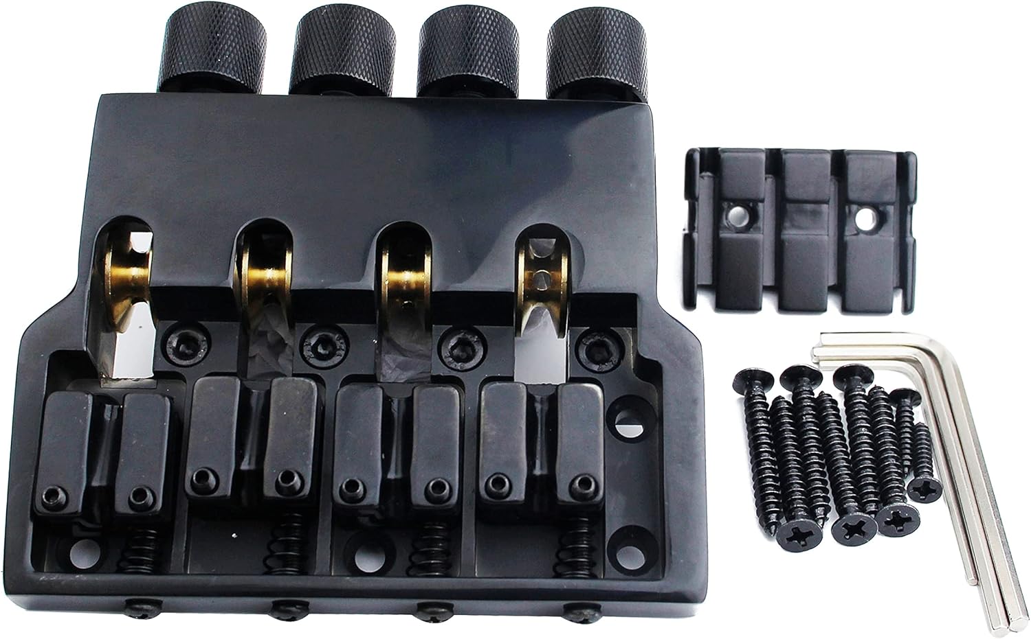 Guyker ALP 4 String Headless Bass Bridge Accessories WB1001 Black