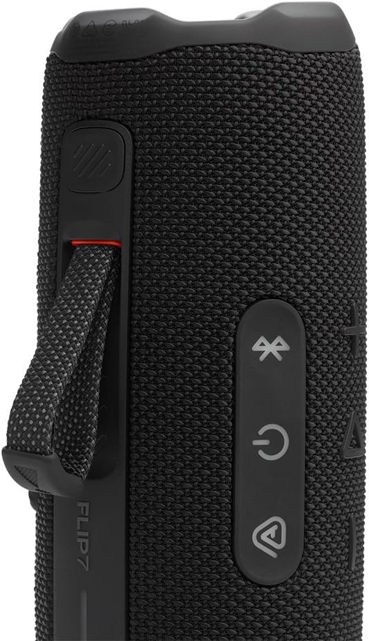 JBL FLIP 7 Waterproof Portable Speaker Bundle with gSport Carbon Fiber Case (Black)