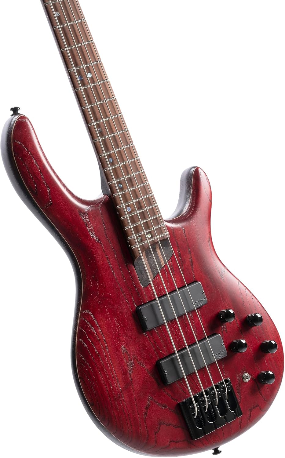 Cort Artisan Series B4 Element Bass Guitar, Open Pore Burgundy Red