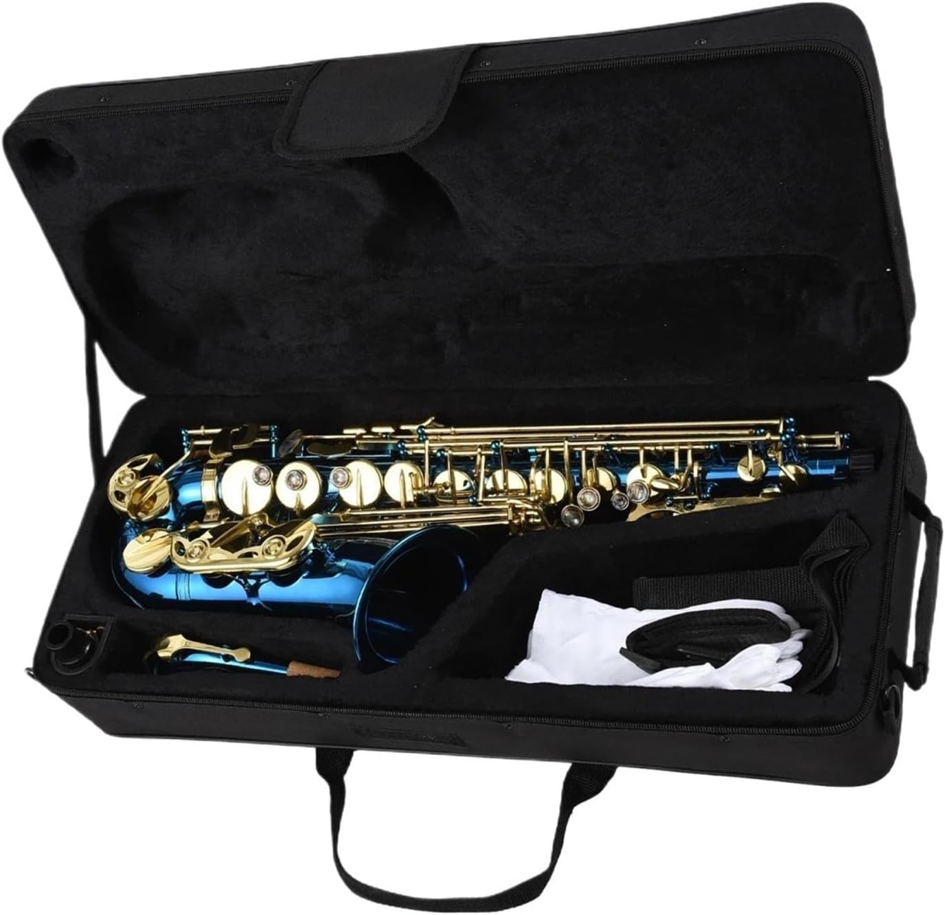 Woodwind Instruments Brass Engraved Eb Alto Saxophone Sax Buttons Wind Instrument With Case Gloves Cloth Belt Brush