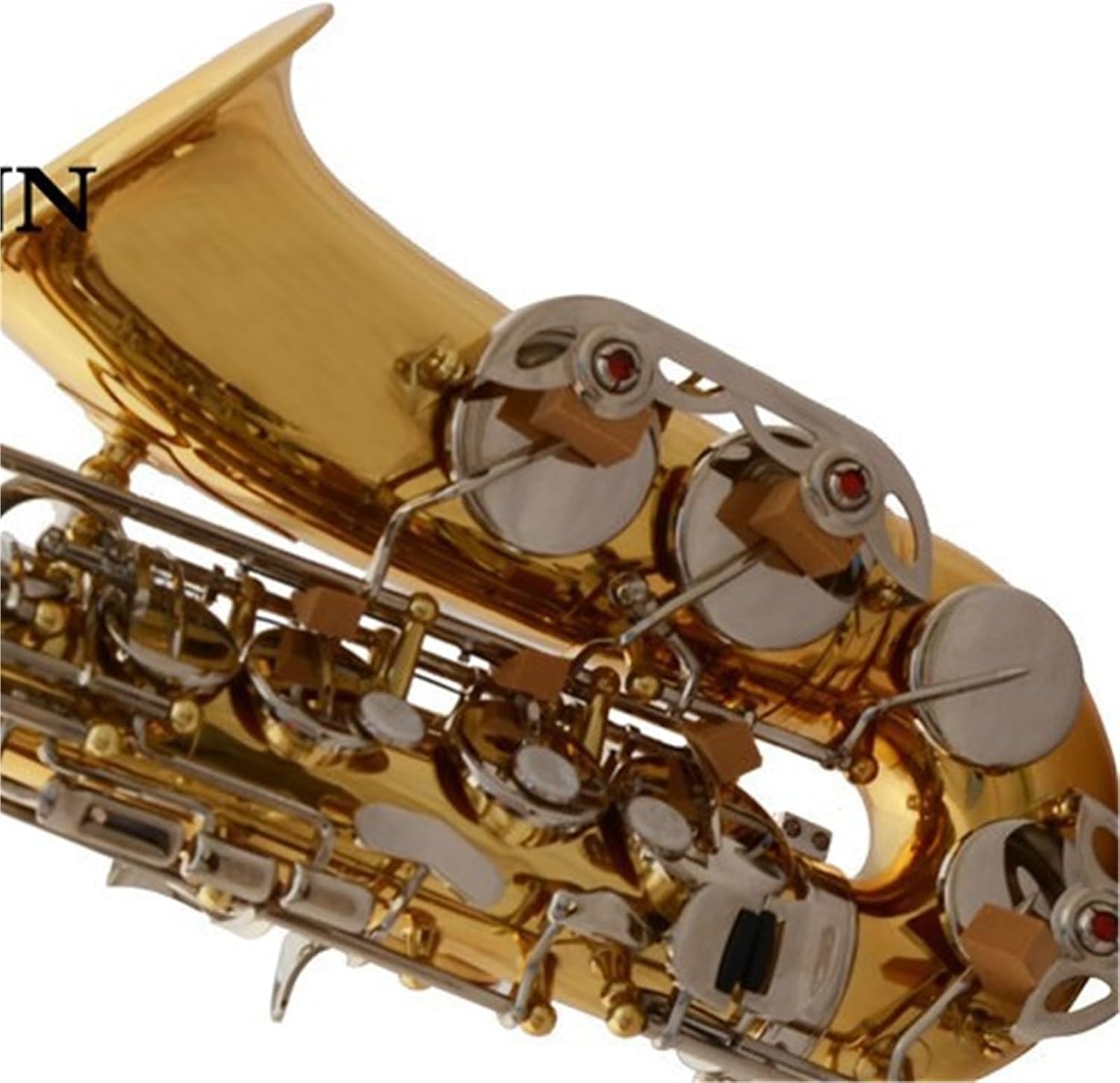 Saxophone for Beginners Woodwind Instruments Saxophone Professional E-Flat Alto Gold Nickel Key Saxophone Beginners Practice Playing