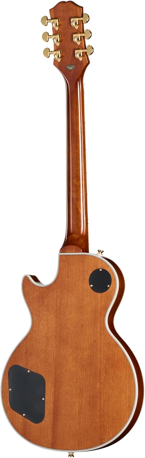 Epiphone EXCLUSIVE Les Paul Custom Quilt AAA, Trans Amber with Bag