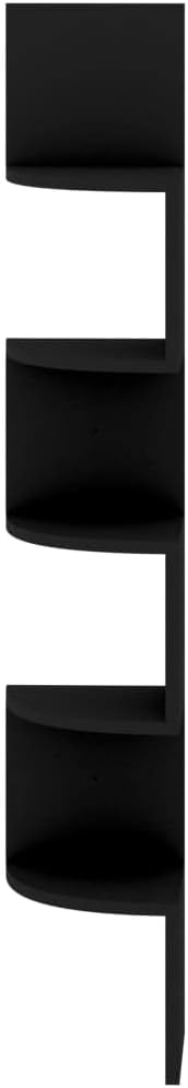 Corner Shelf,Floating Shelves for Wall,Easy-to-Assemble Wall Mount Corner Shelves for Bedrooms and Living Rooms Wall Corner Shelf Black 7.5