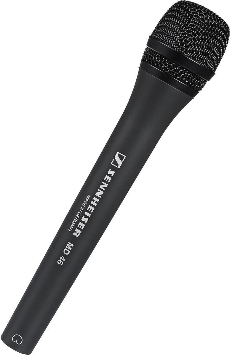 Sennheiser MD 46 cardioid interview microphone,Black