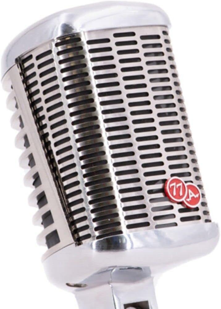 CAD A77USB SuperCardioid Dynamic Side Address Vintage Microphone with USB Connection Bundle with Auray MS-5230F Tripod Mic Stand