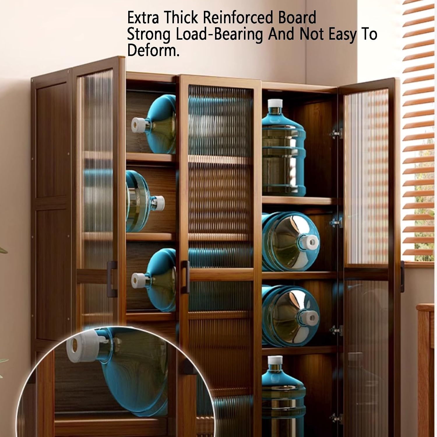 Industrial Bookshelf,4/5/6 Layer Corner Bookcase, Multi-Layer Storage Rack,Storage Display Rack,Corner Shelf, Suitable for Small Space, Office（Brown）(4tier) ()