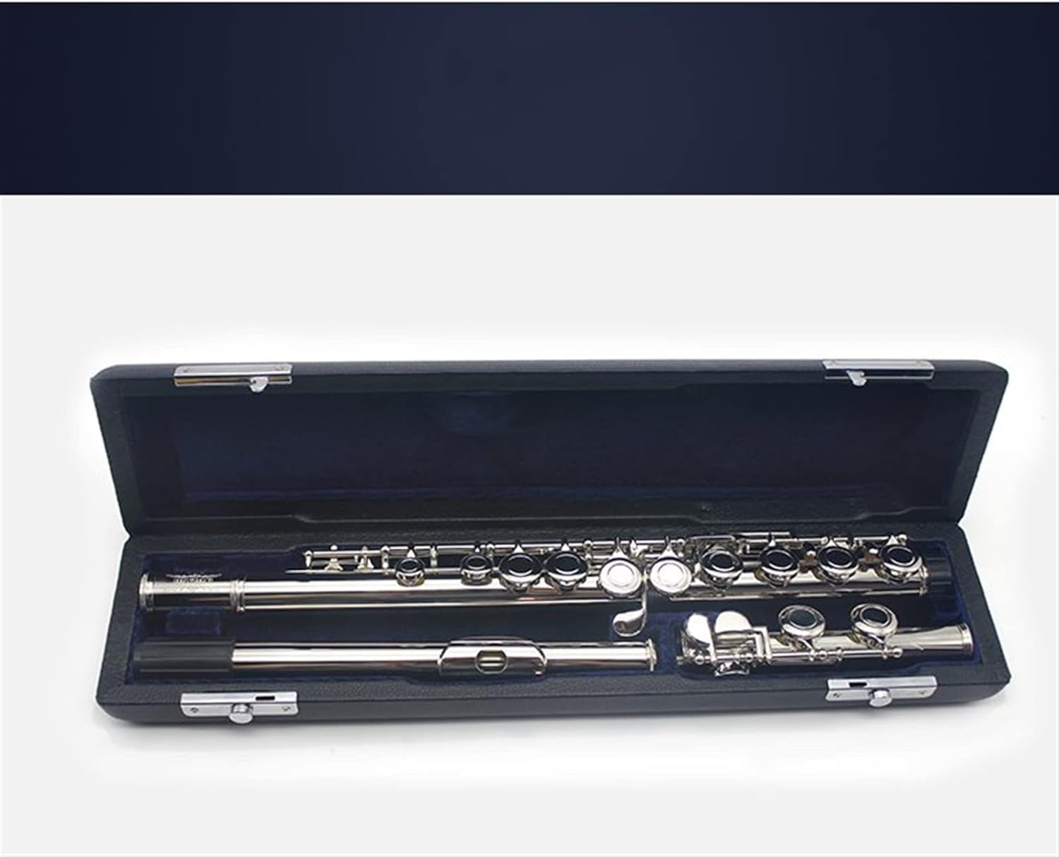 Flutes Left-Handed 16-Hole C Key Flute Closed Holes Nickel-Plated Backhand Woodwind Musical Instrument