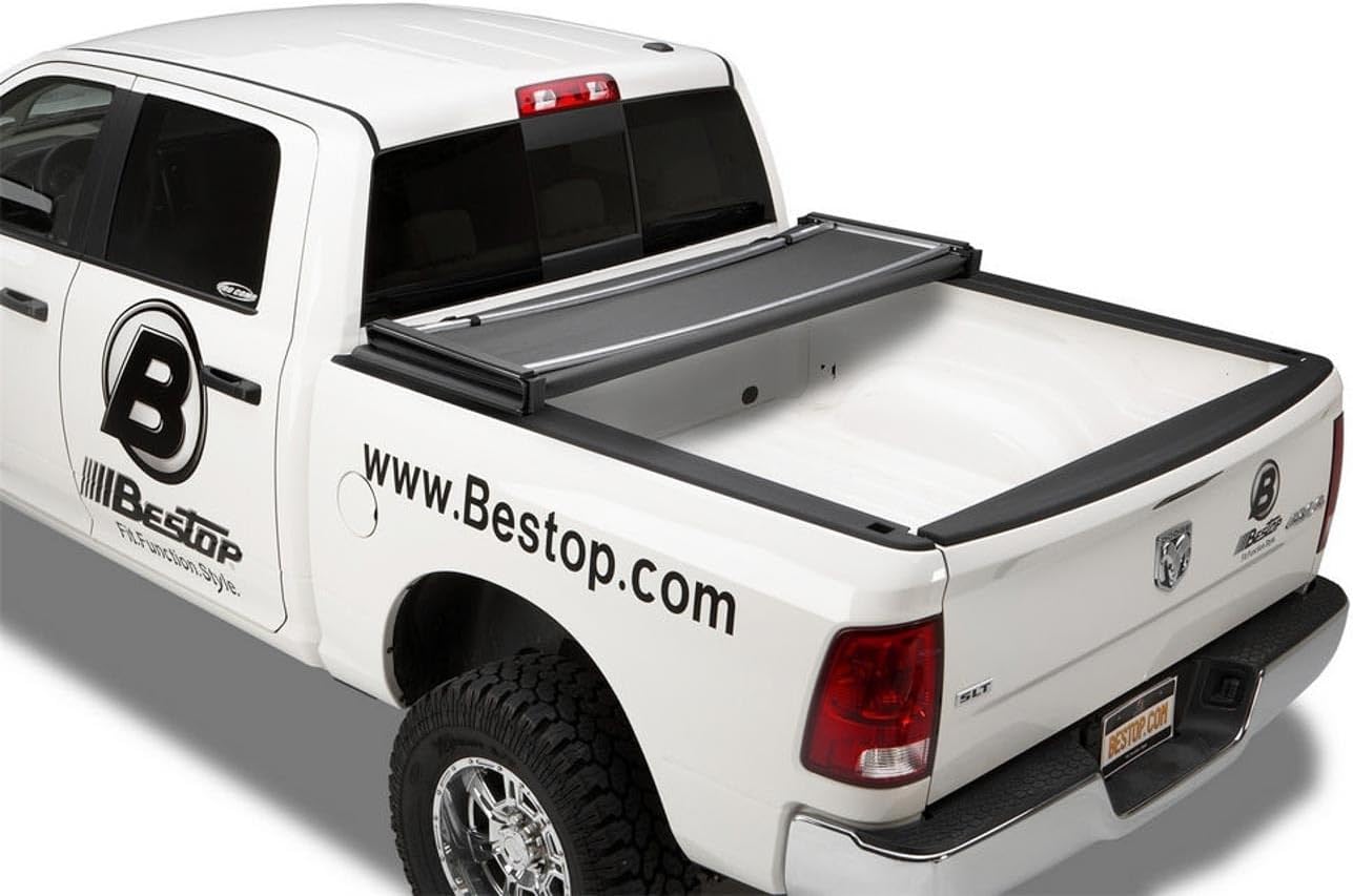 Bestop 16241-01 EZ Fold Truck Tonneau Cover for 2009-2018 Dodge Ram 1500 (except Rambox), 5.5' bed