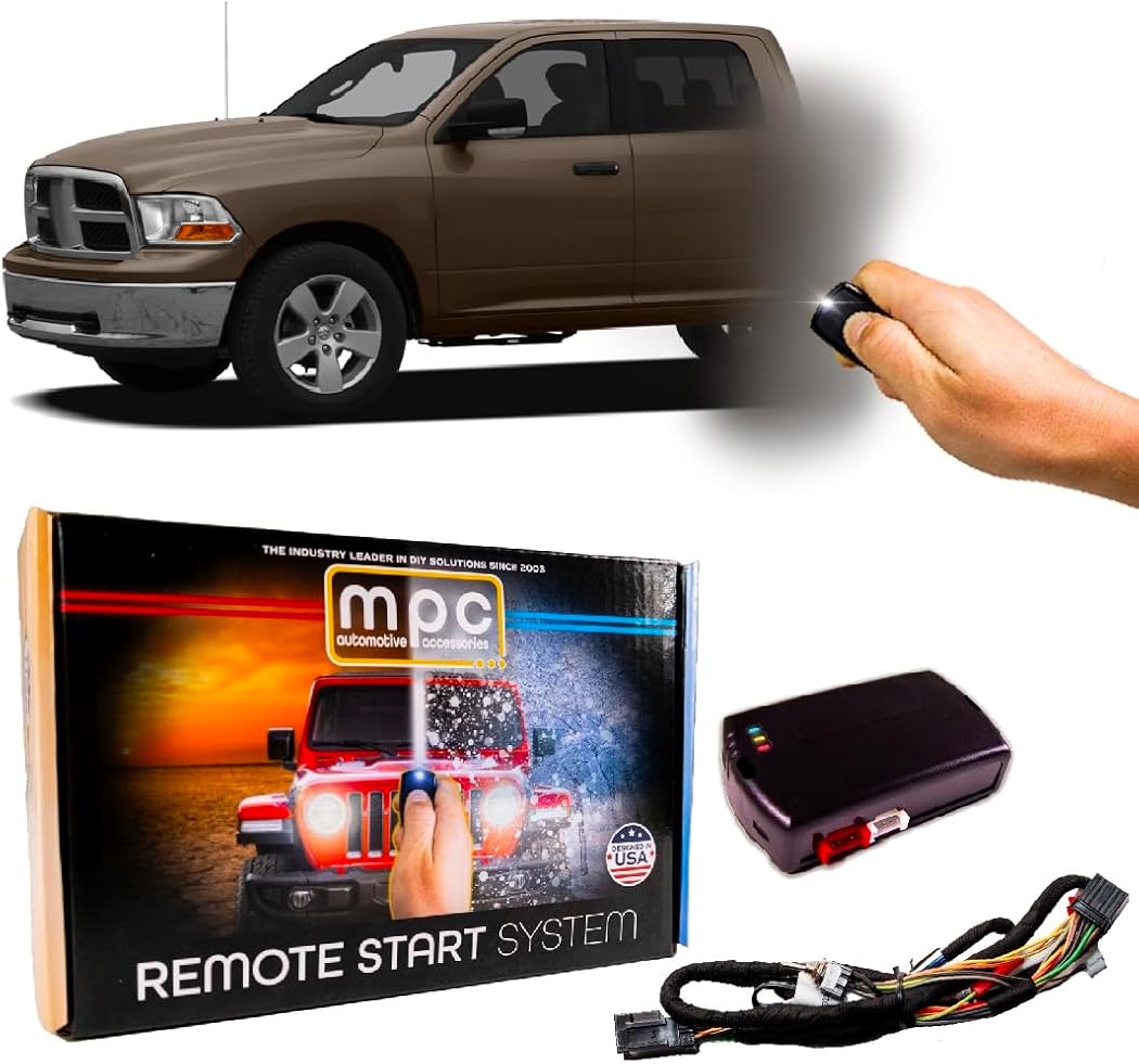 MPC Factory Remote Activated Remote Start Compatible with 2009-2010 Dodge RAM 1500 - Gas/Diesel - Plug & Play