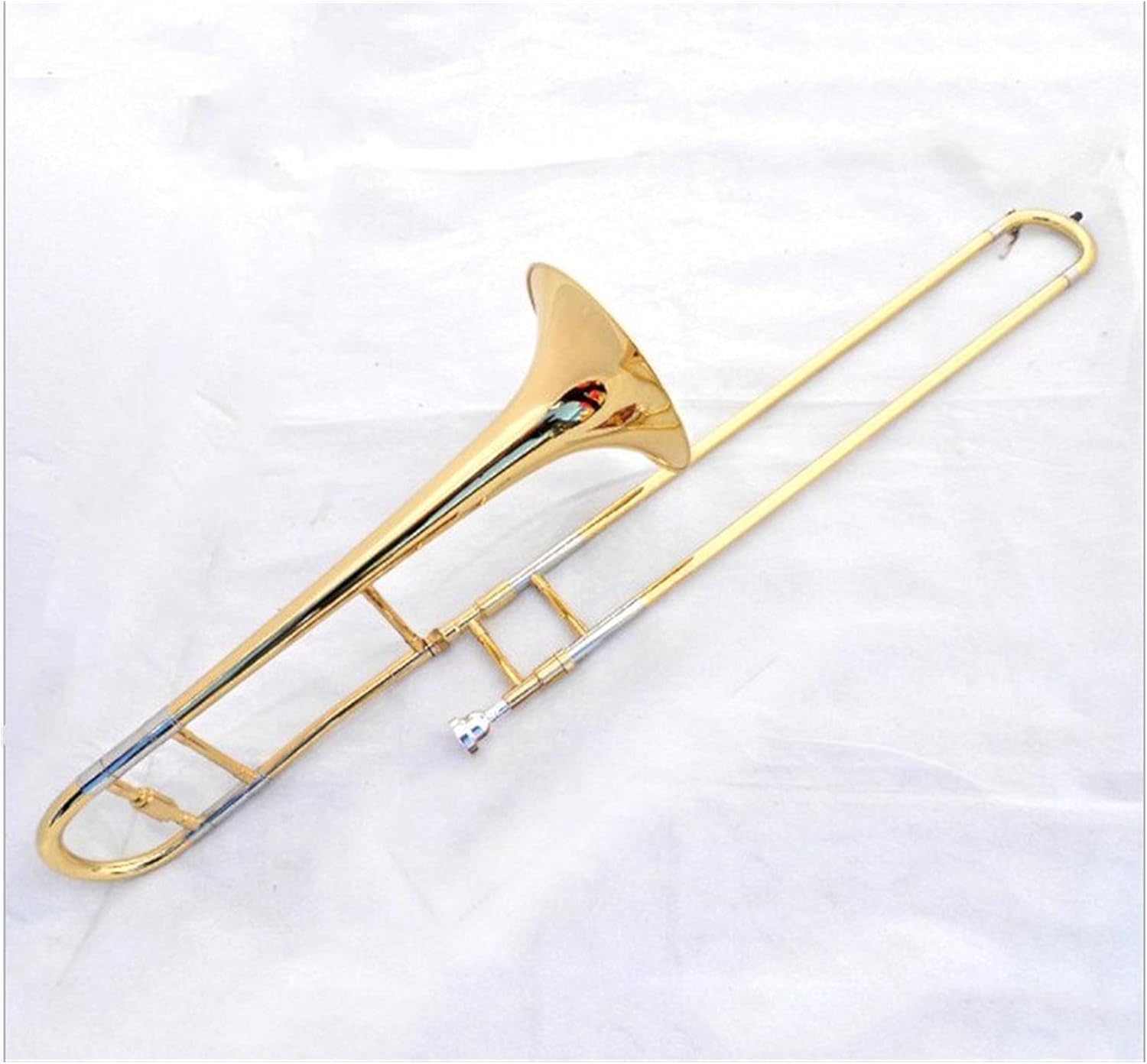 Student Trombone Trombone Series Brass Bb Tenor Slide Trombone Professional CaseCleaning Kit Gold Trombone Kit