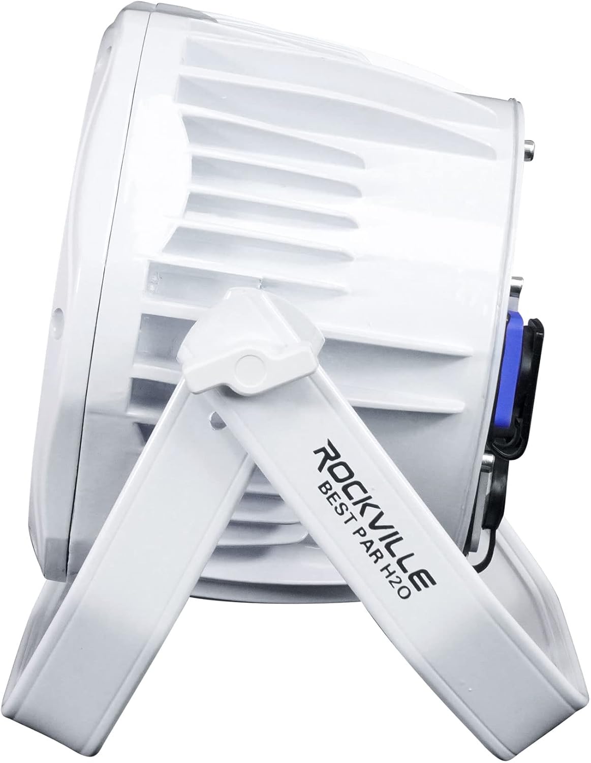 Rockville Best PAR H2O White IPX54 Water Resistant Indoor/Outdoor Battery DJ Par Light, 6 x 18W RGBWA+UV LEDs, Wireless DMX, Portable, for Events and Mobile DJs