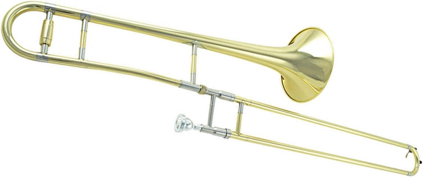 Adult Trombone Instrument Professional Beginner Playing Alto Trombone B Flat Lacquer Gold Brass Instrument