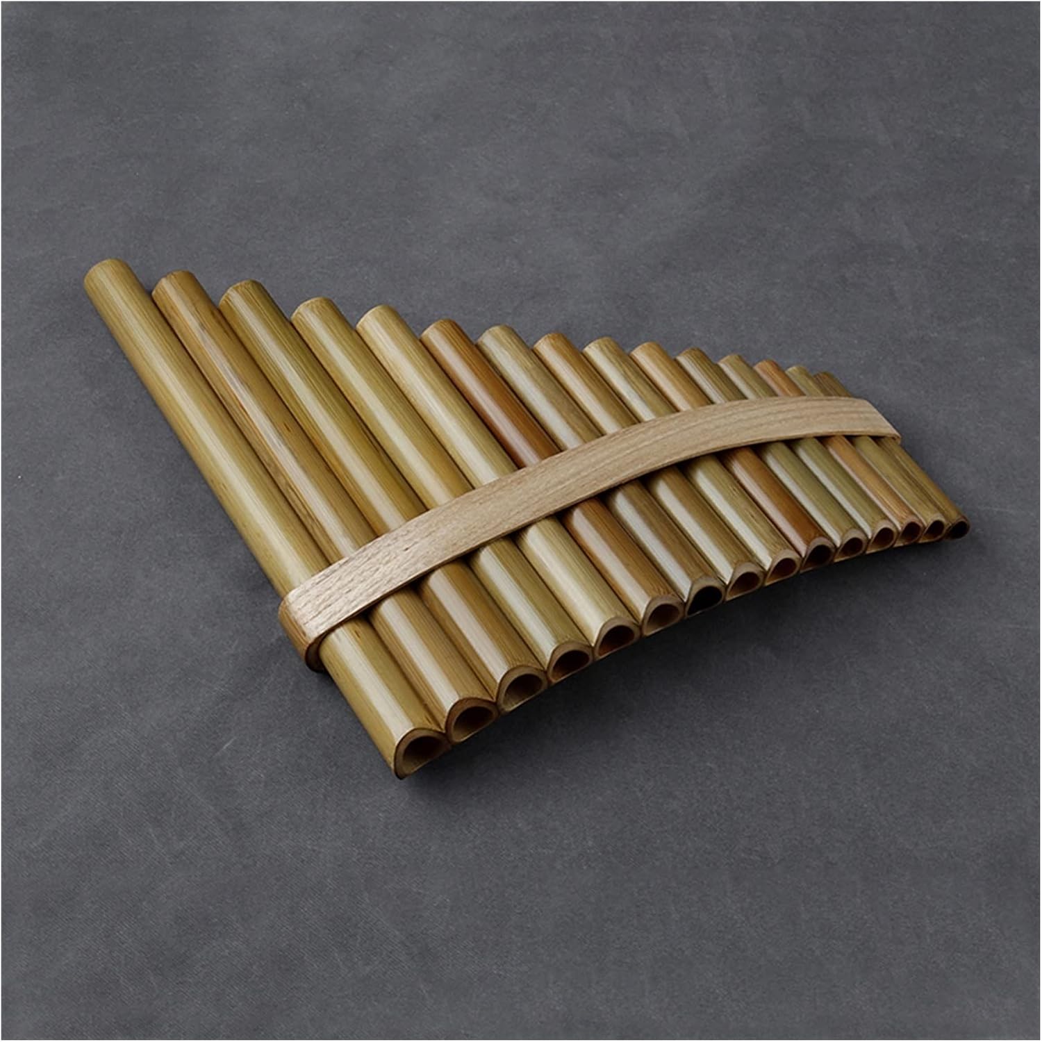 PanPipes Woodwind Instrument 15 Pipes G Key Pan Flute Pan Pipes Woodwind Instrument Bamboo Pan Flute (Color : Left-Hand)