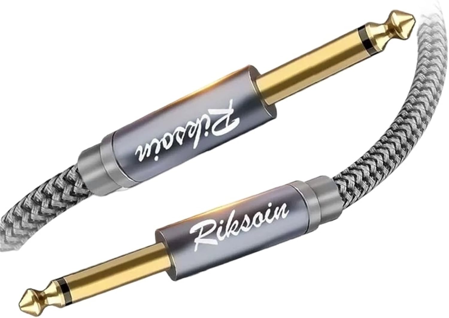 1/4 Inch Cord 6.35mm Mono Jack TS Speaker Cable 6.35 TS Guitar Instrument Cable for Guitar Electronic Drum Amplifier Audio Mixer(7.5m)