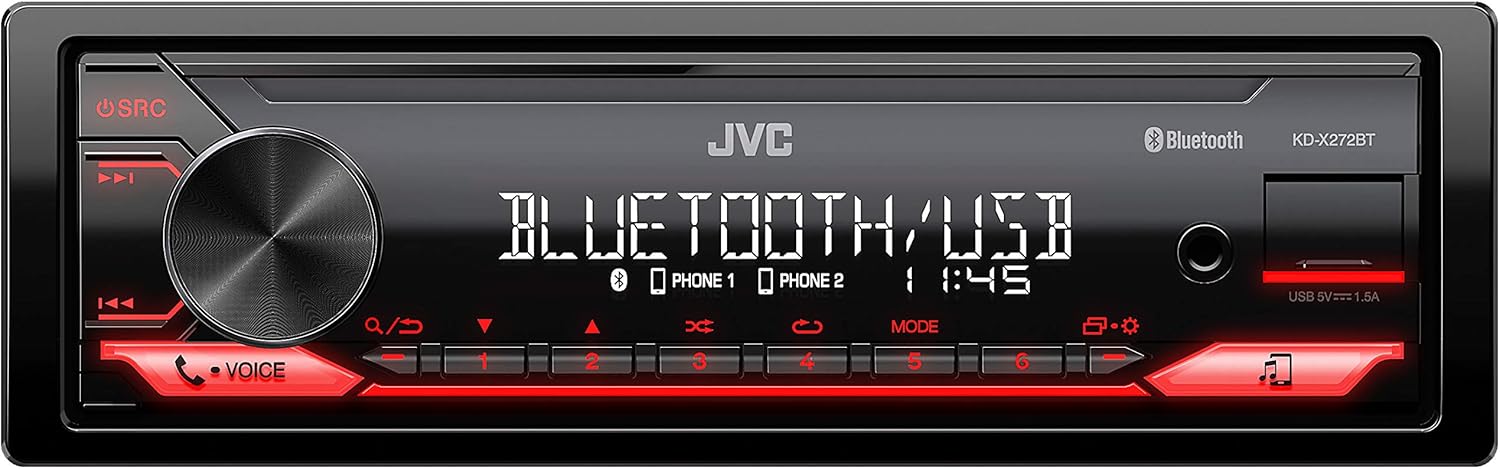JVC KDX272BT JVC MECHLESS Remote Bluetooth EQ SPOTIFY