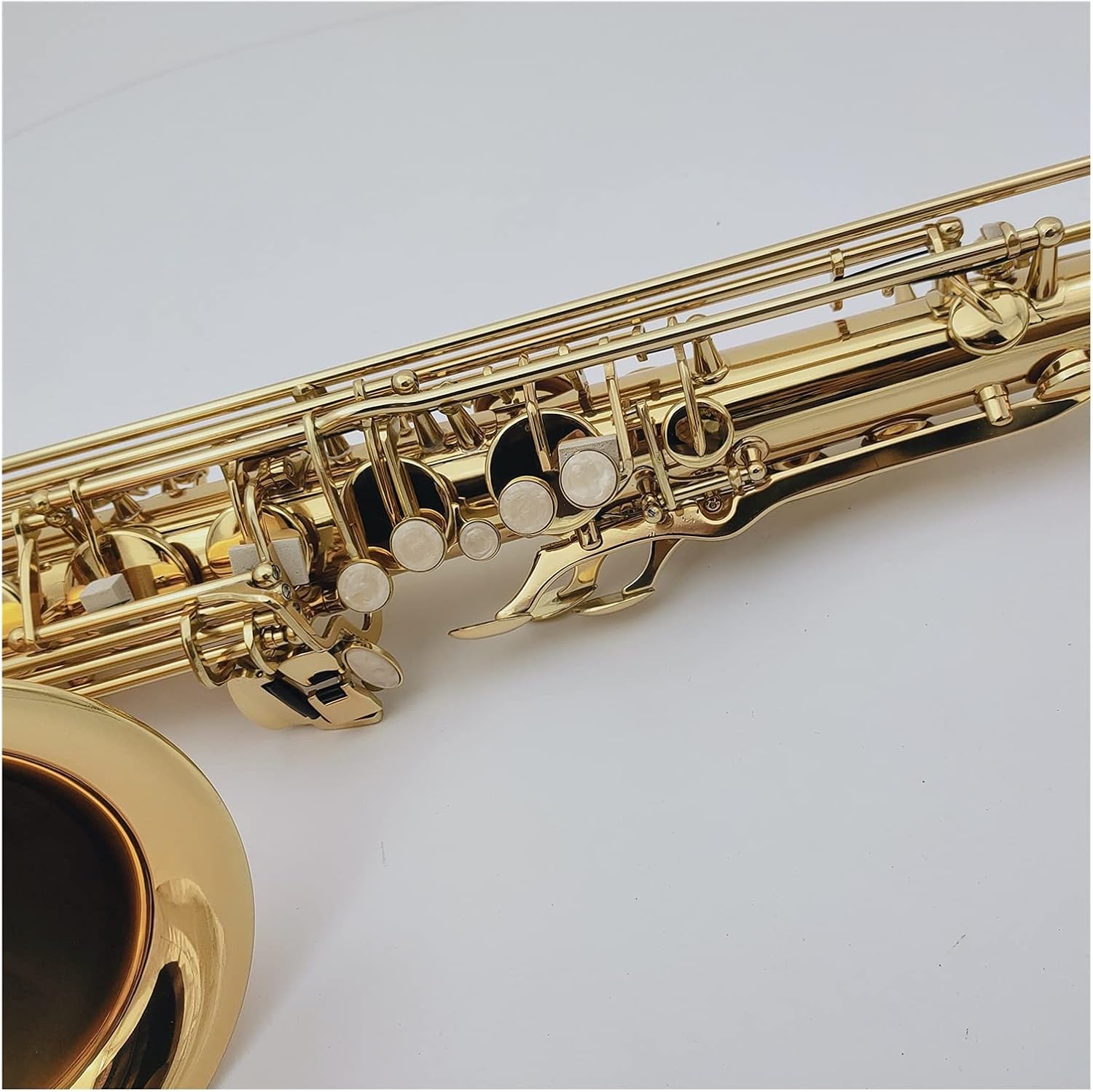 Sax Beginners Kit Tenor Saxophone Bb Tune Brass Gold Lacquer Musical Instrument with Case Accessories Wind Instrument