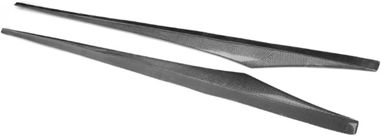 Real Carbon Fiber Side Door Edge Protector Automobile Refitting Side Skirt Lip Compatible for BMW 6 Series M6 F12 2012-2019 Car Accessories