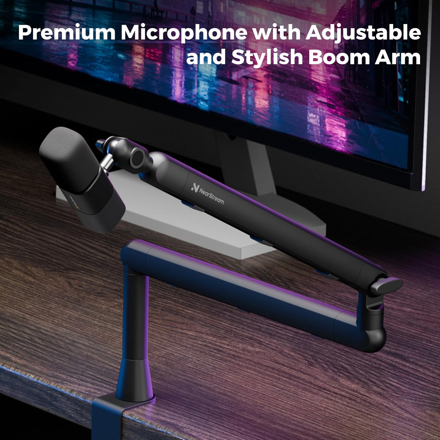 NearStream PodPro Duo Podcast Equipment Bundle for Dual Podcast/Livestream/Sound Creation, Audio Setup with 2 Podcast Microphone, 1 Audio Interface, 2 Mic Boom Arm, 2 XLR Microphone Cable