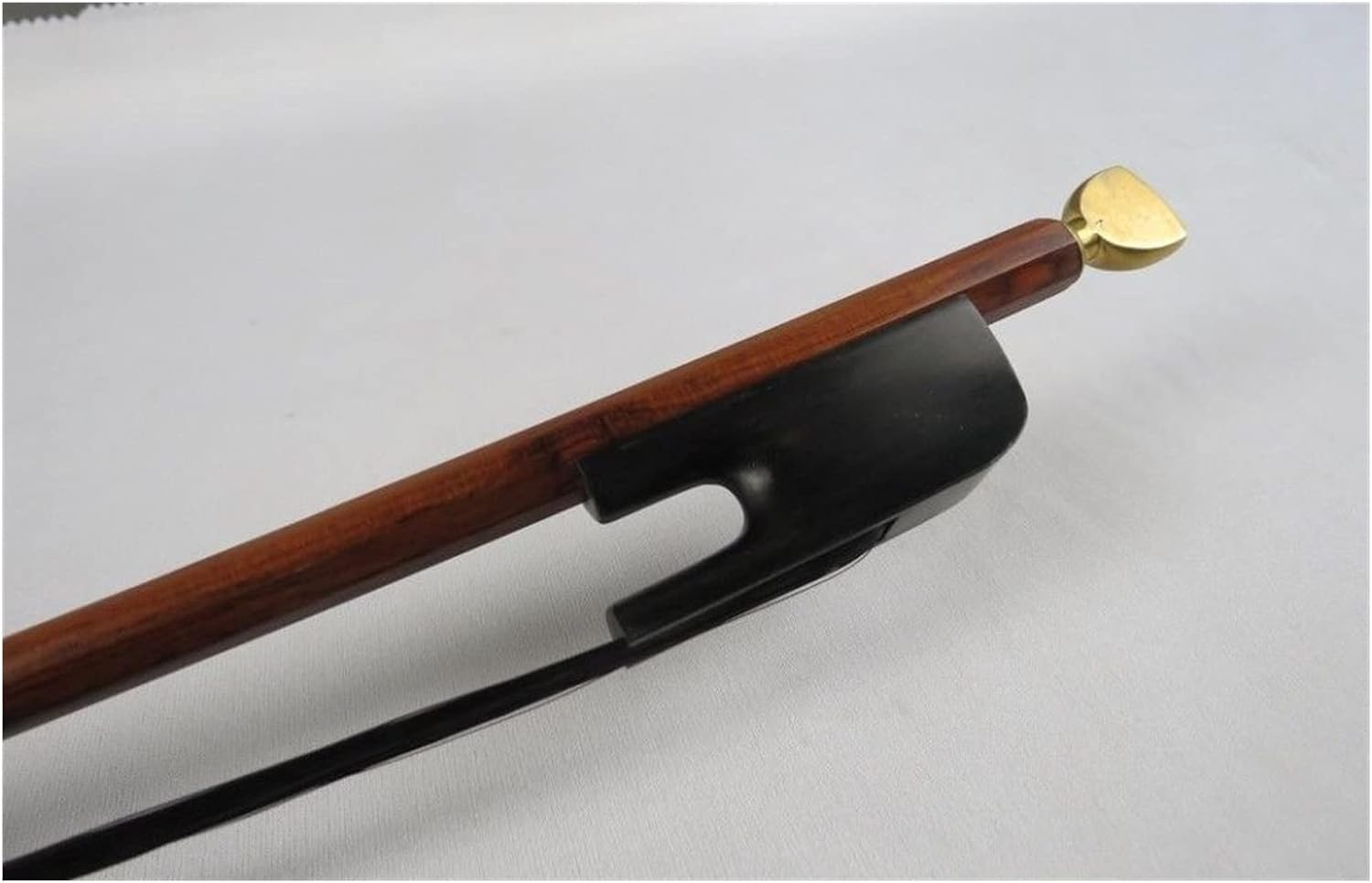 TSTS Snakewood 3/4 Bass Bow Brass Screws Black Horsehair Full Size Violin Bow