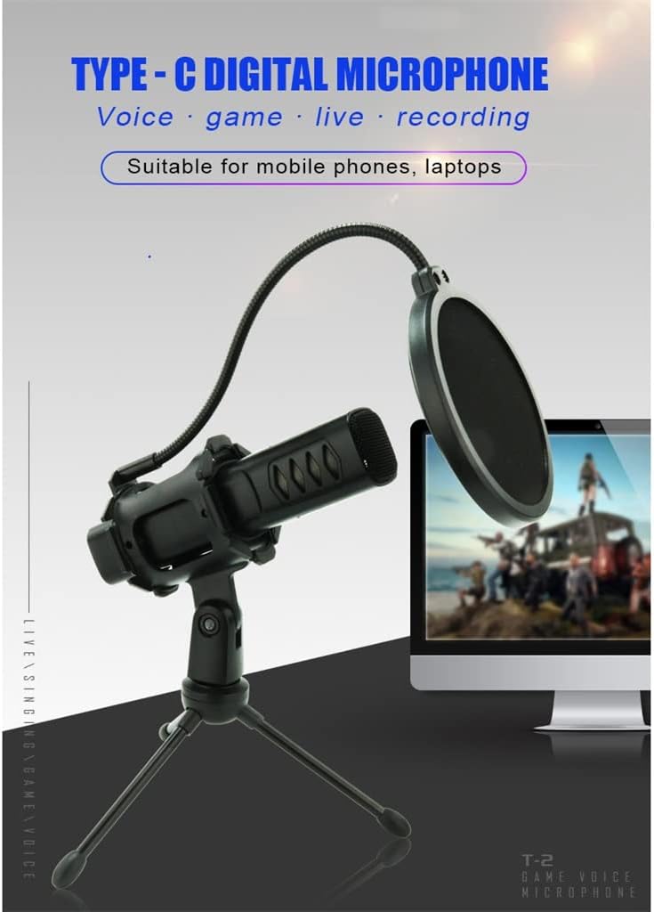 USB Microphone Professional Condenser Microphone Notebook Computer Type-c Mobile Phone Universal Microphone
