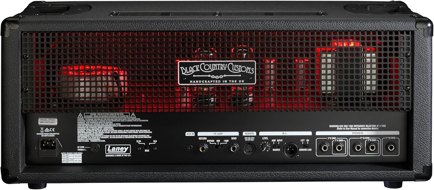 Laney Black Country Customs Guitar Amp Head, 60W