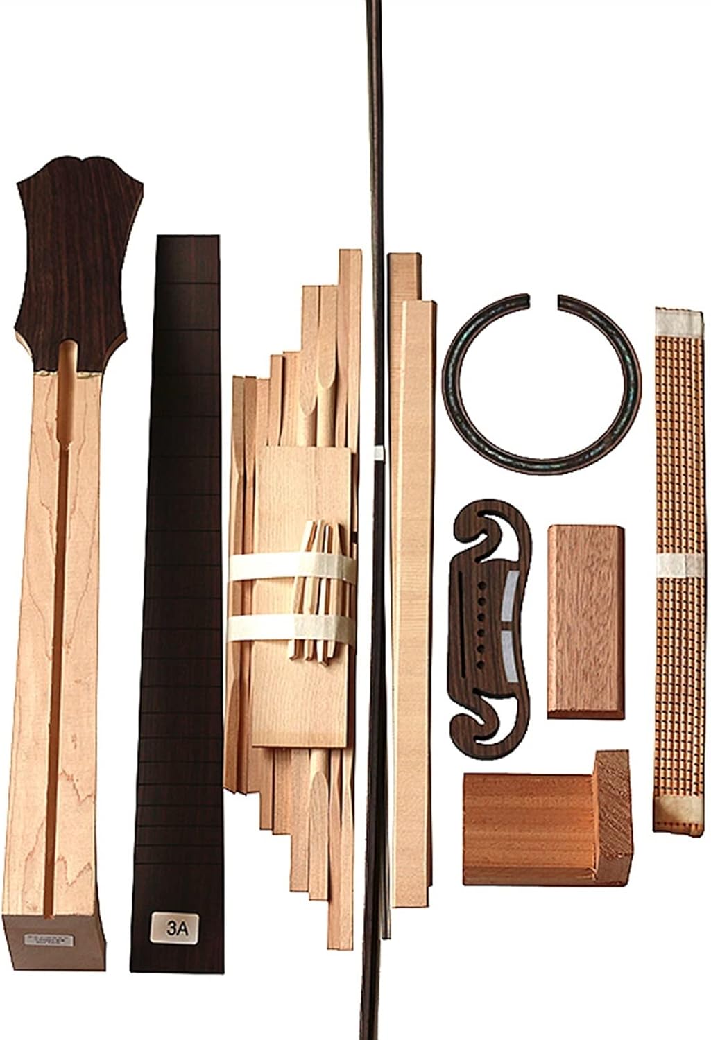 43 Inch 42 Inch Full Single Folk Guitar Accessories Making Material Set Combination Rosewood Guitar DIY Guitar Kit (Color : 1)