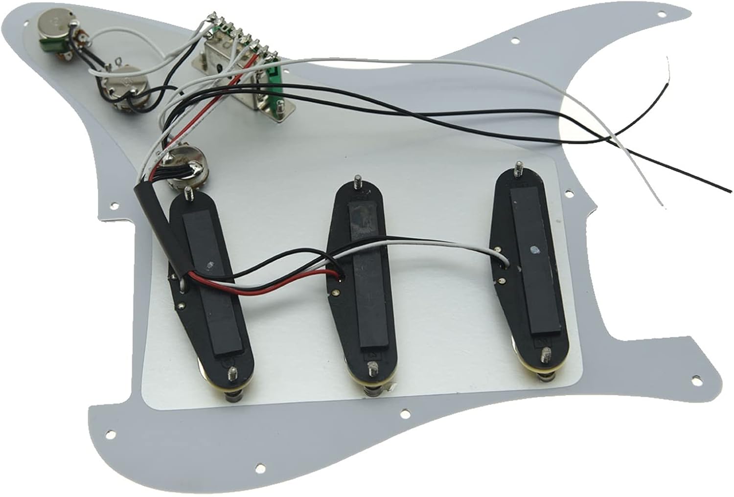 KESHUO Loaded Electric Guitar Pickguard Prewired Pickguard with Pickups for Stratocaster Loaded Pickguard Pre-Wired (Color : Mint Green)