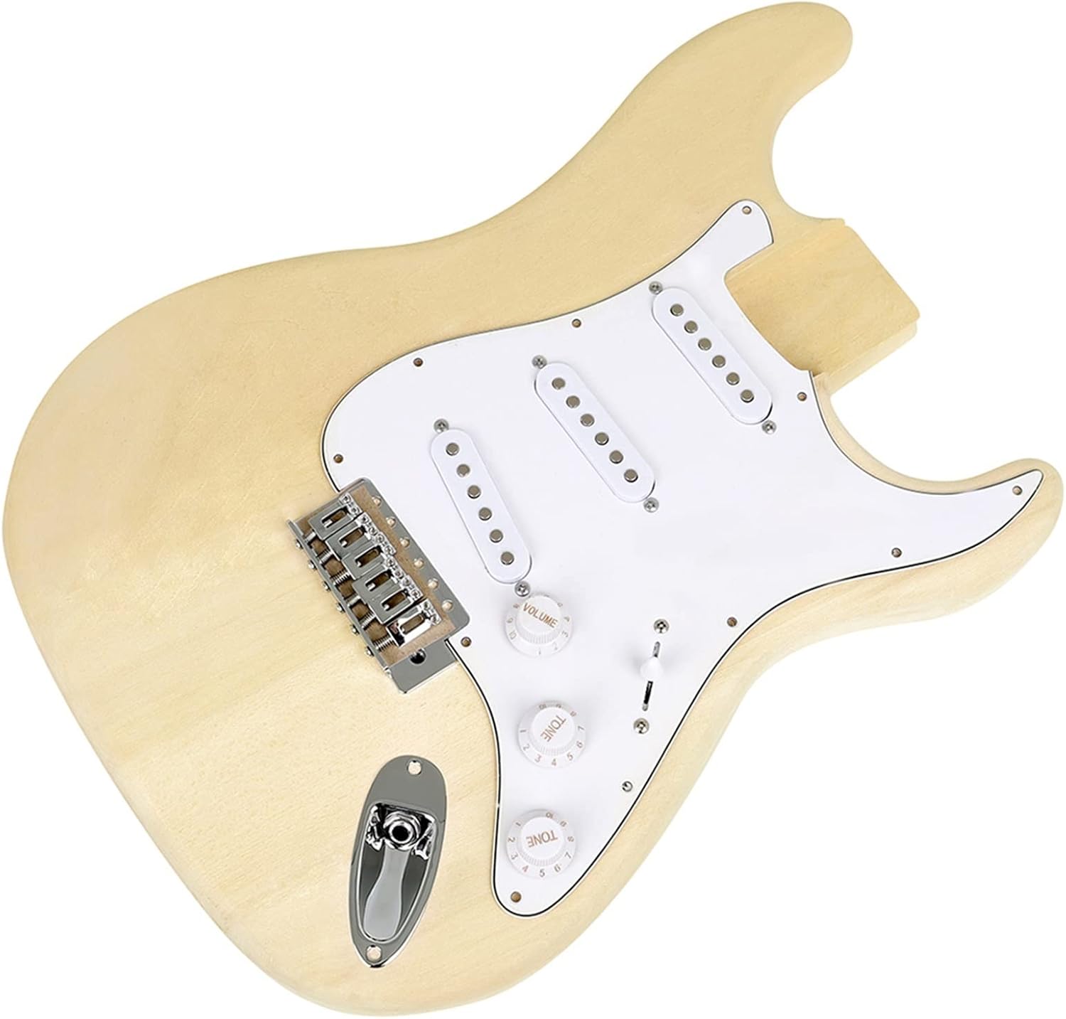 DIY Electric Guitar Kit Guitar Kit 6 String 22 Frets Basswood Body Neck Electric Guitar Musical Instrument Build Set for Beginners