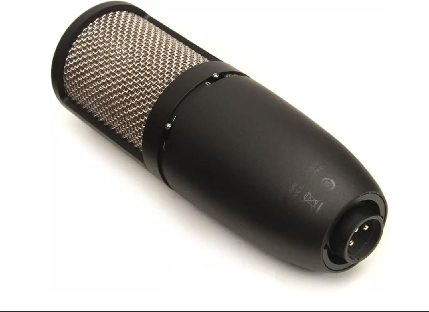 AKG Pro Audio P420 Multi-Pattern Condenser Microphone with Shock Mount and Case. Great for ensemble recording, grand piano, woodwind, brass instruments, drums and percussion. Black and Gold.