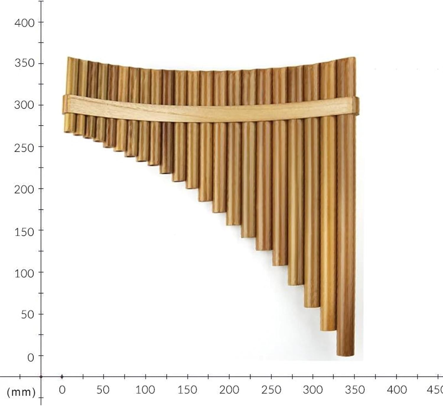 pan flute for beginners Professional Pan Flute 22 Pipes Handmade Music Instruments Woodwind Pan Flute (Color : 22C Left hand)