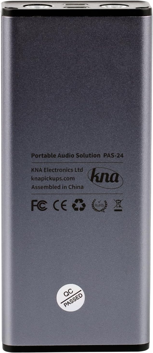 KNA PAS-24 Portable Audio Interface – 24-Bit/192kHz USB Sound Card for Home Recording Musicians and Creators, XLR & 1/4