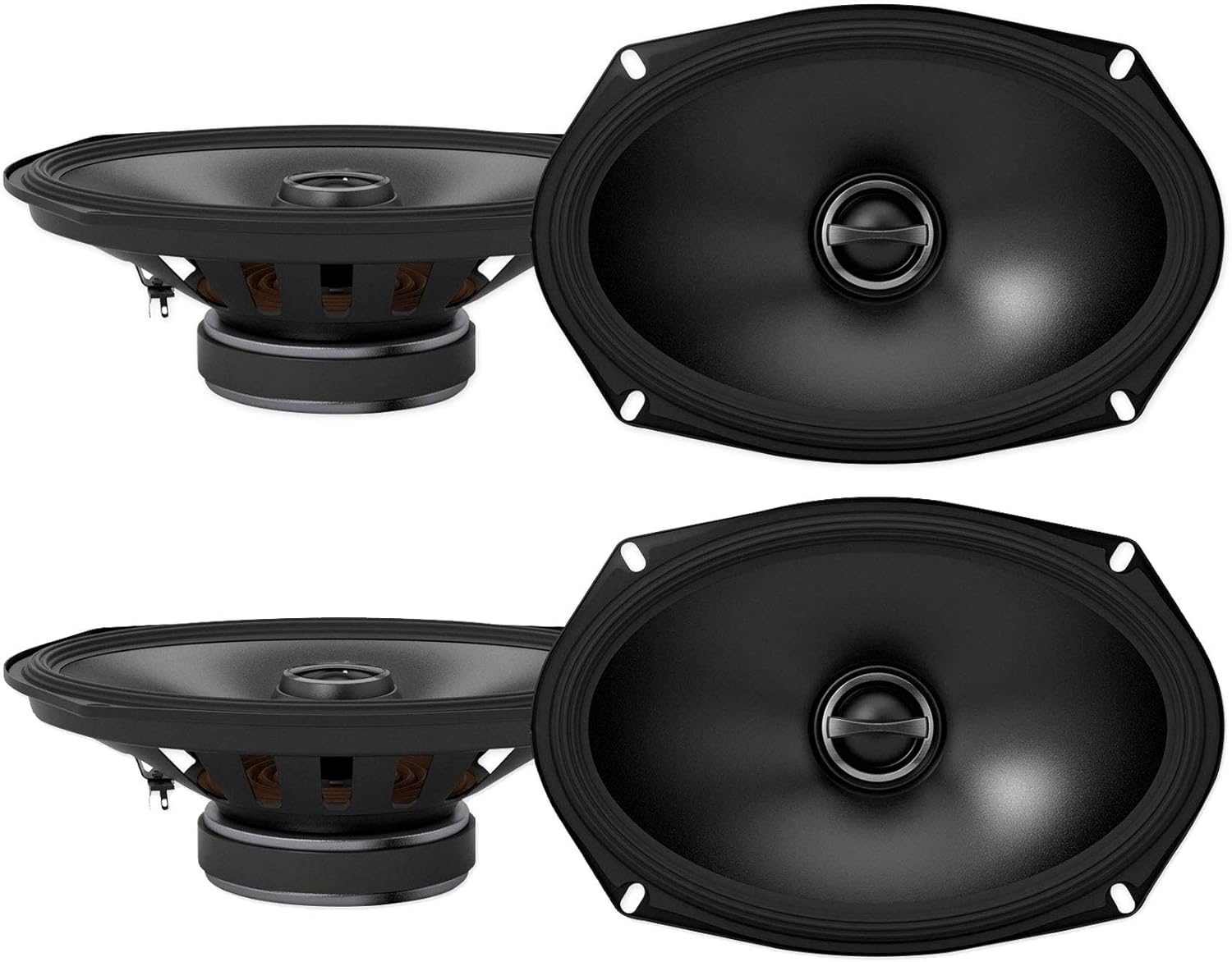 Alpine (4) S-S69 260 Watt 6x9 Car Audio Coaxial 2-Way Speakers