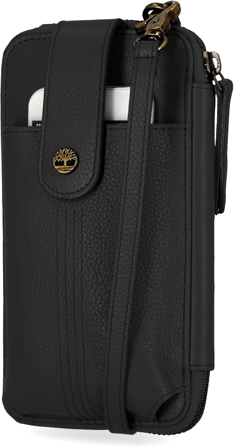 Timberland Women's RFID Leather Phone Crossbody Wallet Bag