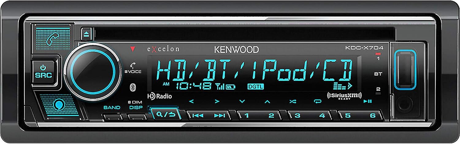 Kenwood eXcelon KDC-X704 CD Receiver with Alexa