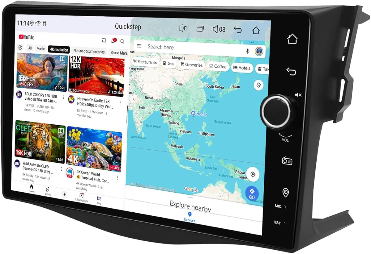 JOYING Car Radio for Toyota Rav4 2006-2012 Android 13 Car Stereo 9 Inch Touch Screen with Wireless CarPlay & Android Auto, GPS Navigation, SWC, Mirror Link, AM/FM Radio(JY-TT164N4)