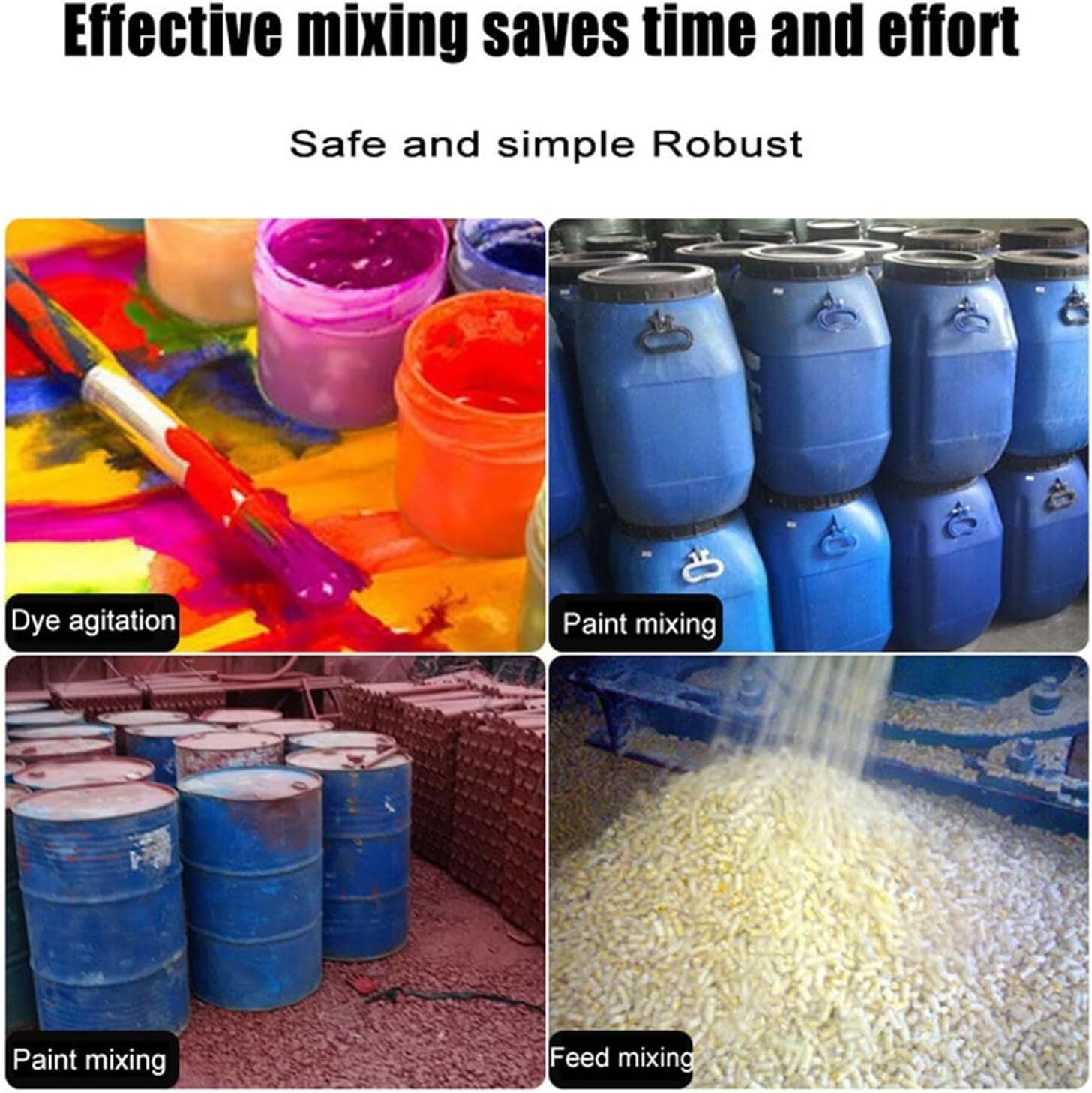 Pneumatic Automatic Paint Mixer,Stainless Steel Pneumatic Mixer Paint Mixer Mix Tool for Dye Chemicals Mixing Machine Blender Disperser