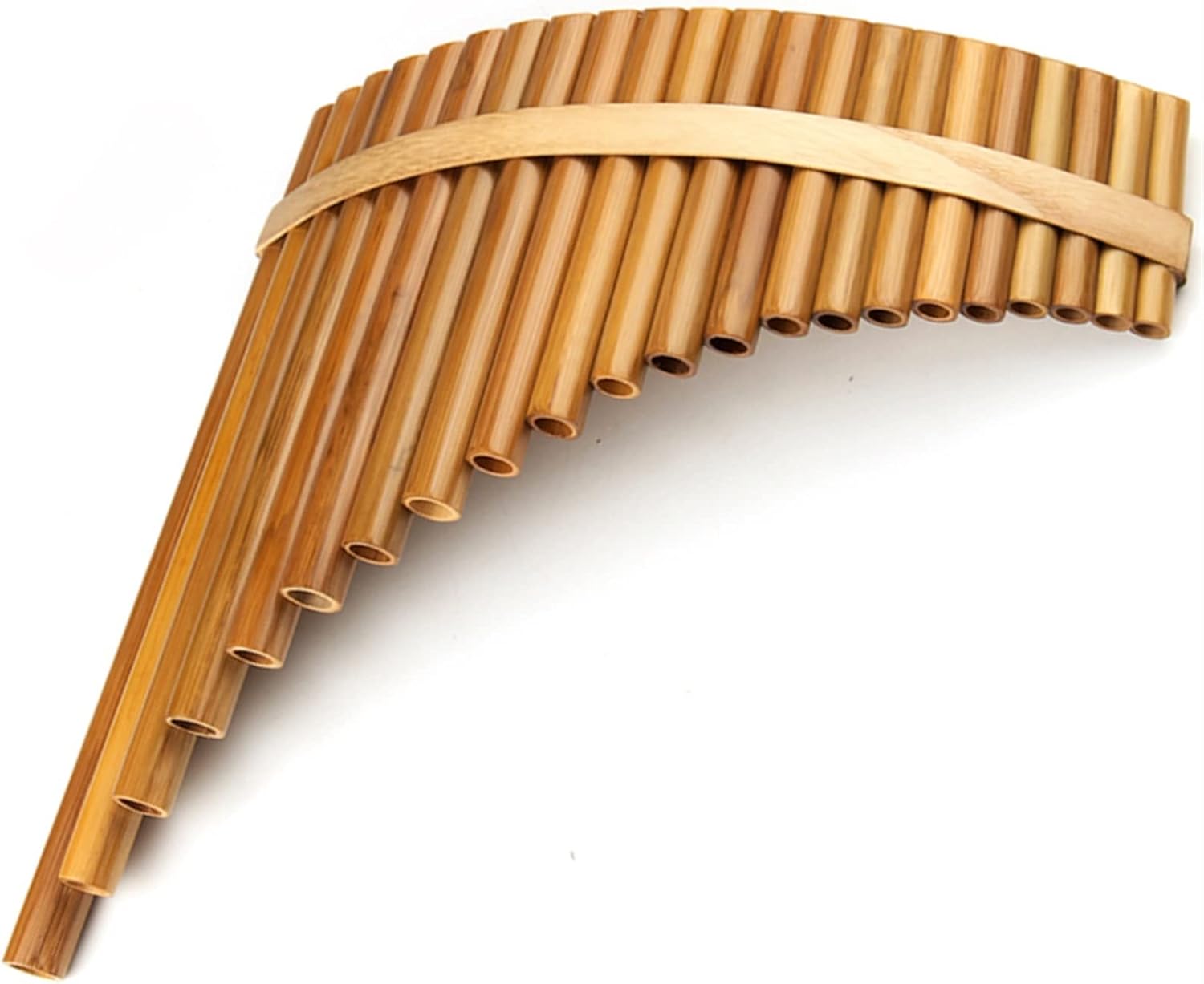 KESHUO Bamboo Light Weight 22 Pipes Handmade Music Instruments Woodwind Pan Flute Panpipes (Color : 22C Right Hand)