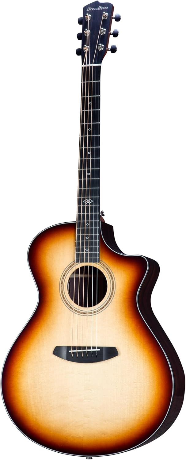 Breedlove Premier Concerto CE Acoustic-Electric Guitar - Burnt Amber Adirondack/East Indian Rosewood